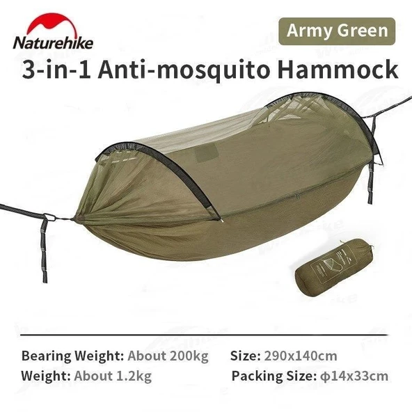 Naturehike DC-C06 Flyingboat-02 3IN1 Cibinlikli Sivrisinek Önleyici Hamak - 2