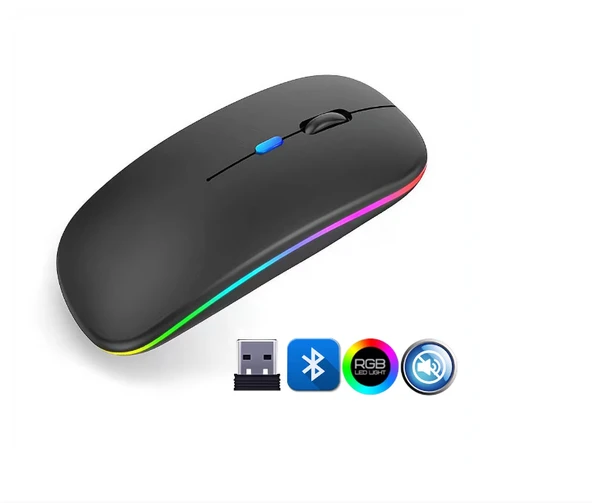 ZR215 Cba100 Rgb Siyah Şarjlı Mouse ürün görseli