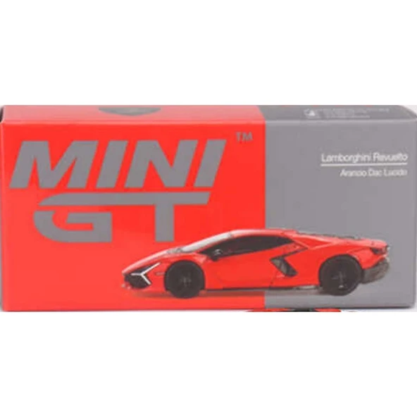 Eğitici Oyuncak Mini GT 1/64 Lamborghini Revuelto Arancio Dac Lucido - 2