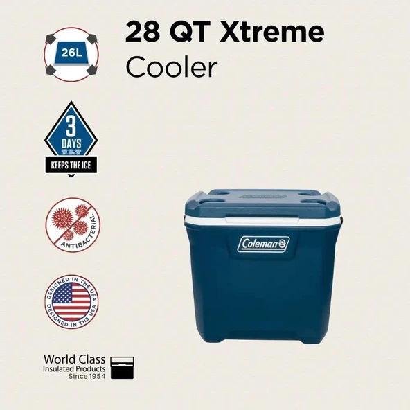 Coleman Xtreme Cooler 28 QT Soğutucu Buzluk 26 Lt - 8