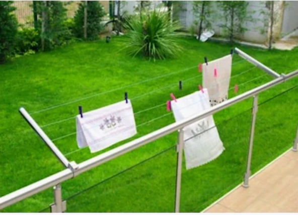 BALKON ÇAMAŞIR ASKISI YUVARLAK - Resim 3