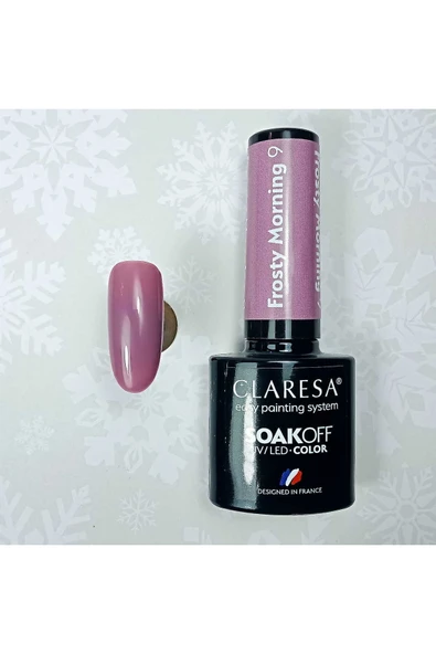 Claresa Kalıcı Oje Frosty Morning 9 Açık Patlıcan Moru 5gr - Resim 3