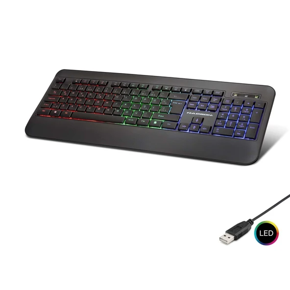 Kablolu Oyuncu Klavye Led Q Siyah HDX2607 ürün görseli