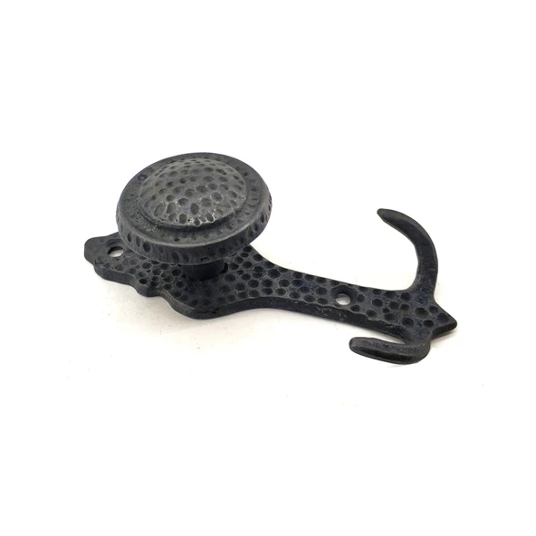 Antika Tarz Dekoratif Pirinç Portmanto Askı - 115x51 mm, Oksit ürün görseli