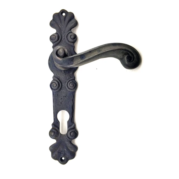 Antika Tarz Dekoratif Pirinç Okyanus Yale Kapı Kolu - 230x46 mm, Oksit ürün görseli