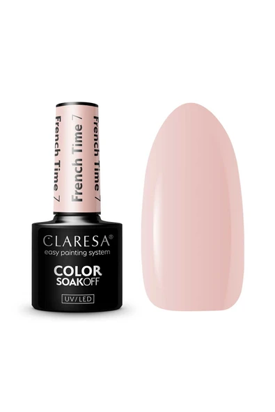 Claresa Kalıcı Oje French Time Yarı Şeffaf Nude Pembe Bej 07 5gr ürün görseli