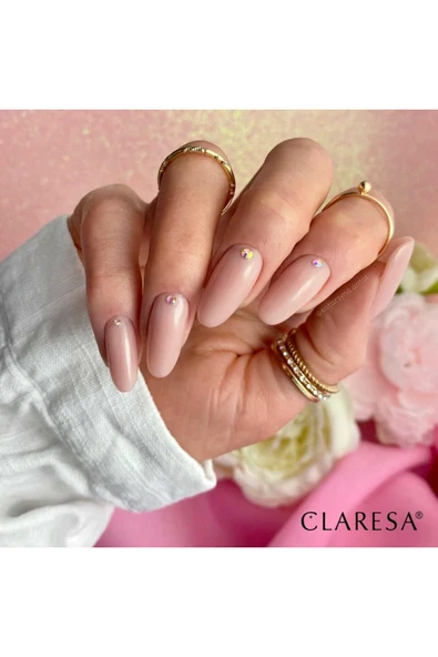Claresa Kalıcı Oje French Time Yarı Şeffaf Nude Pembe Bej 07 5gr - Resim 4