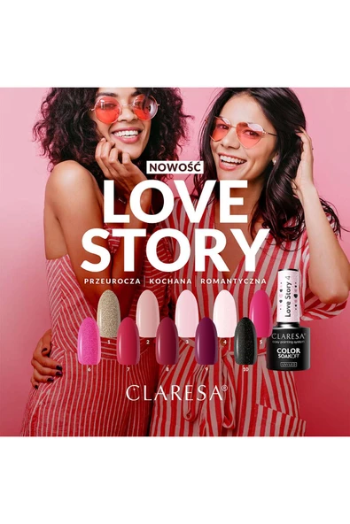 Claresa Kalıcı Oje Love Story Kiraz Kırmızı 8 5g - Resim 2