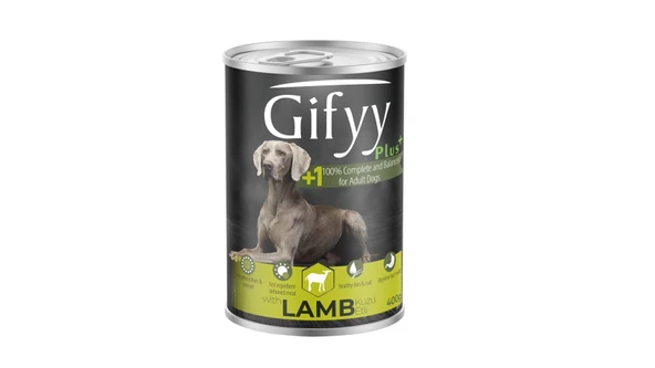 Gifyy Plus Kuzu Etli Köpek Konserve Maması - 400gr ürün görseli