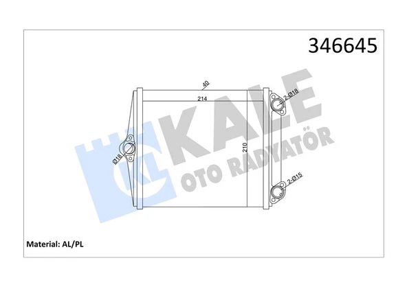 KALORIFER RADYATORU MERCEDES S-CLASS W126 85>91 A0028355301 ürün görseli