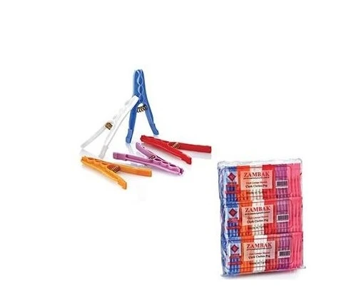 Zambak çiçek çamaşır mandalı - plastik mandal 144 adet ürün görseli