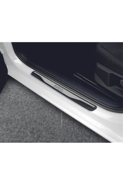 CHEVROLET AVEO TÜM MODELLER NEW KROM KAPI EŞİĞİ 4 PARÇA PASLANMAZ ÇELİK - 1