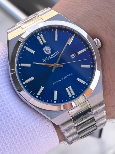 Raymond Nişan Ve Damatlara Özel Çelik Kordon 2 Yıl Garantili 5 Atm Erkek Kol Saati+Bileklik RMD.23 - Resim 3