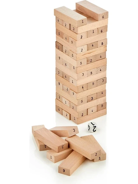 Numaralı Denge Oyunu Büyük Boy 54 Parça Jenga - 3