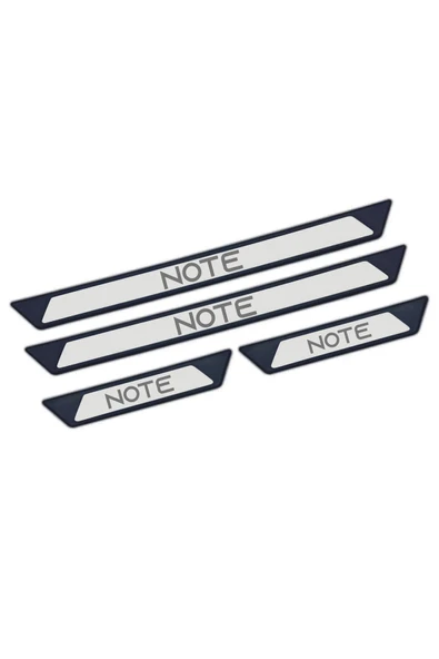 NİSSAN NOTE TÜM MODELLER UYUMLU STYLE KROM KAPI EŞİĞİ 4 PARÇA ABS - 2