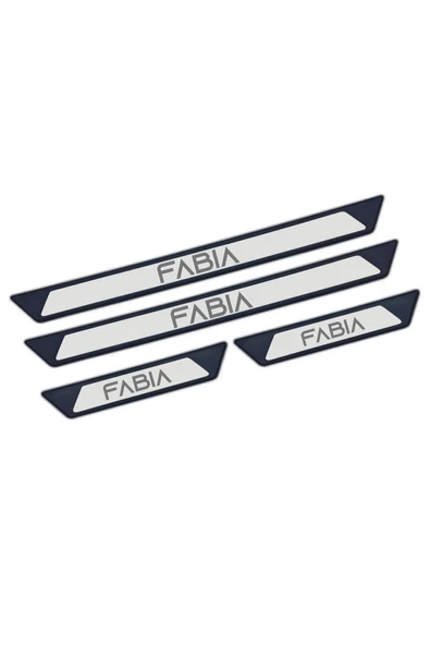 SKODA FABİA TÜM MODELLER UYUMLU STYLE KROM KAPI EŞİĞİ 4 PARÇA ABS - Resim 2