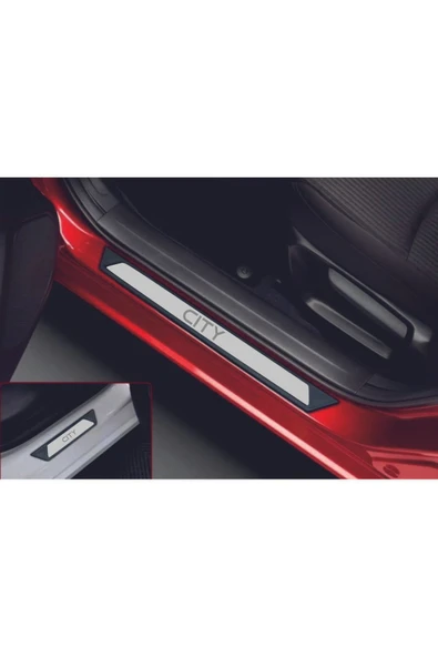 HONDA CİTY TÜM MODELLER UYUMLU STYLE KROM KAPI EŞİĞİ 4 PARÇA - 1