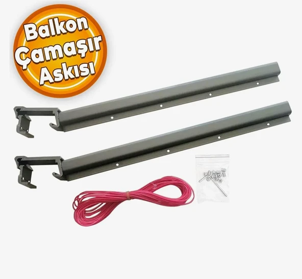 BALKON ÇAMAŞIR ASKISI KARE DİKDÖRTGEN ürün görseli 1