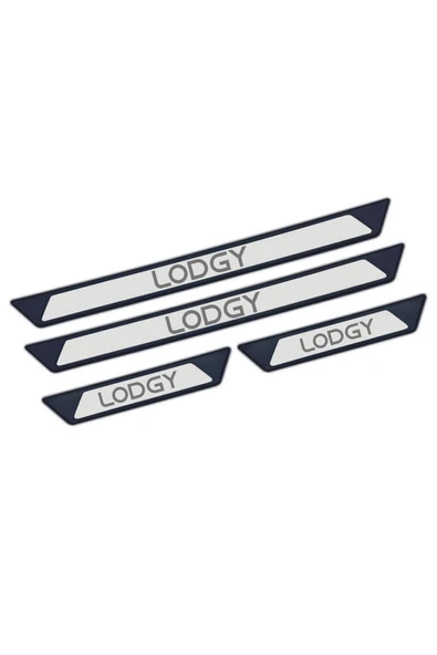 DACİA LODGY TÜM MODELLER UYUMLU STYLE KROM KAPI EŞİĞİ 4 PARÇA ABS - 2