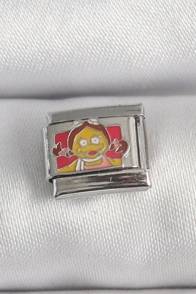 316L Çelik Gümüş Renk Renkli Çocuk İşlemeli Nomination Charm - TJ-BC1388 ürün görseli