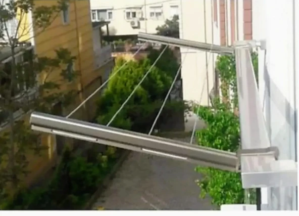 BALKON ÇAMAŞIR ASKISI KARE DİKDÖRTGEN - Resim 4