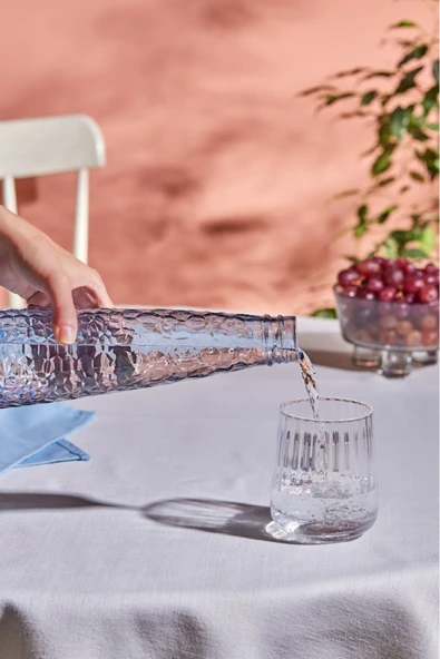 Classe Cam Su ve Meşrubat Şişesi Mavi 500 Ml - Resim 2