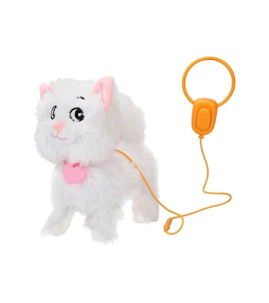 Peluş Sevimli Kedi Sushi Hareketli Sesli Beyaz Renk - Resim 4