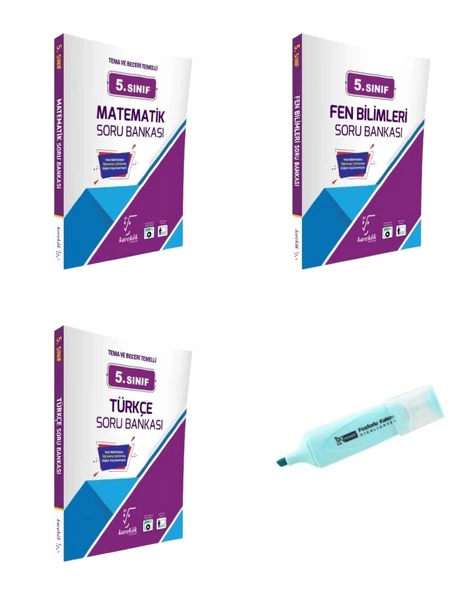 5.Sınıf Matematik Fen Bilimleri Ve Türkçe Soru Bankası (Yeni Müfredat) ürün görseli 1