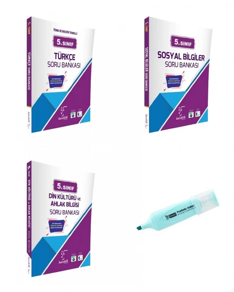 5.Sınıf Türkçe Sosyal Bilgiler Ve Din Kültürü Soru Bankası (Yeni Müfredat) ürün görseli 1