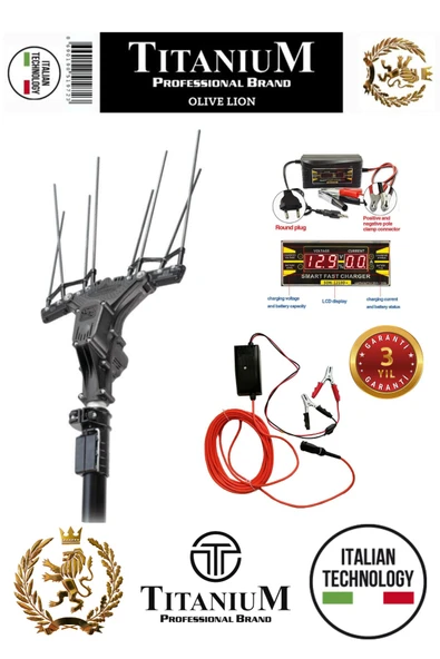 Titanium Olive Lion Plus Akülü Zeytin Hasat Makinesi Şarj Aleti Hediyeli - Resim 2