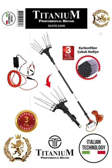 Titanium Olive Lion Plus Akülü Zeytin Hasat Makinesi ve GTA35 Akülü Budama - Resim 4