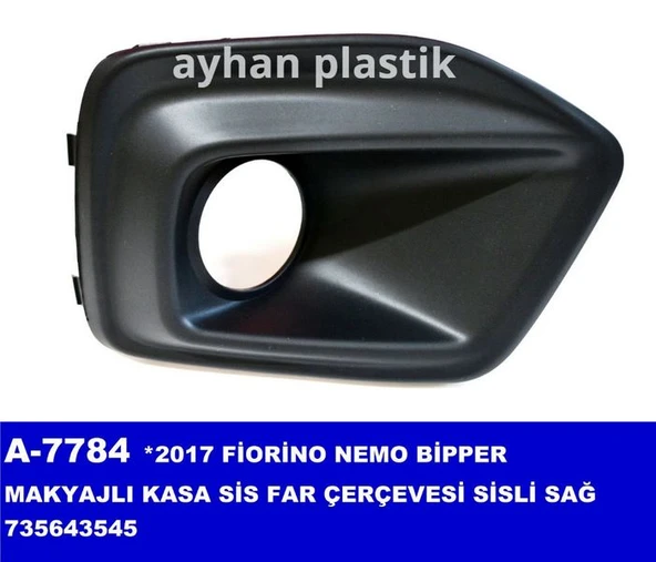 SİS FAR ÇERÇEVESİ SAĞ SİSLİ BIPPER-FIORINO 735643545 ürün görseli