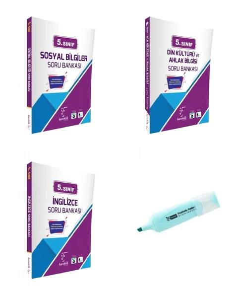 5.Sınıf Sosyal Din Kültürü Ve İngilizce Soru Bankası (Yeni Müfredat)