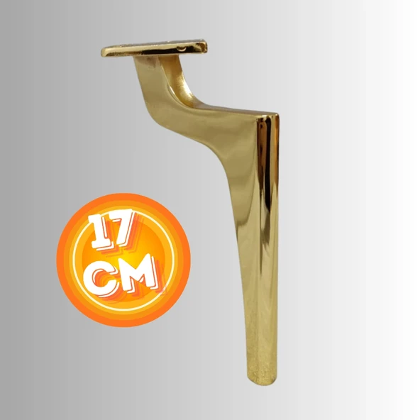 17 CM METAL ZİRVE AYAK KOLTUK AYAĞI MOBİLYA AYAĞI ÜNİTE AYAĞI KONSOL AYAĞI PUF BERJER AYAĞI - Resim 3