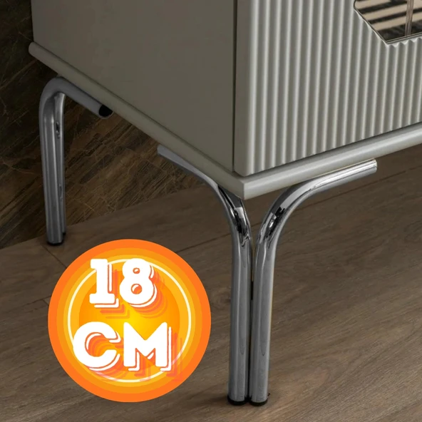 18 CM METAL MAGNOLİA KOLTUK AYAĞI MOBİLYA AYAĞI ÜNİTE AYAĞI KONSOL AYAĞI PUF BERJER AYAĞI ürün görseli