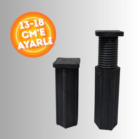 13-18 CM'E AYARLANABİLİR DESTEK AYAĞI ORTA AYAK YÜKSELTİLEBİLİR KOLTUK MOBİLYA ORTA AYAĞI ürün görseli