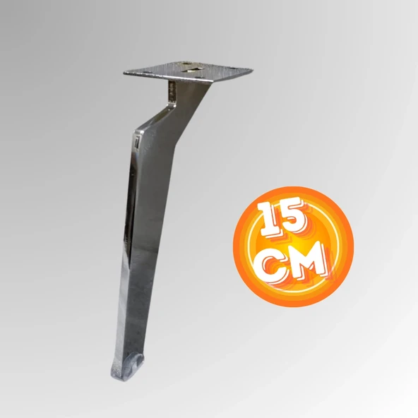15 CM METAL TABANCA AYAK KOLTUK AYAĞI MOBİLYA AYAĞI ÜNİTE AYAĞI KONSOL AYAĞI PUF BERJER AYAĞI - Resim 3