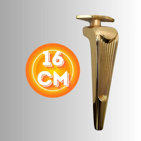 16 CM METAL KLAS KOLTUK AYAĞI MOBİLYA AYAĞI ÜNİTE AYAĞI KONSOL AYAĞI PUF BERJER AYAĞI - Resim 3