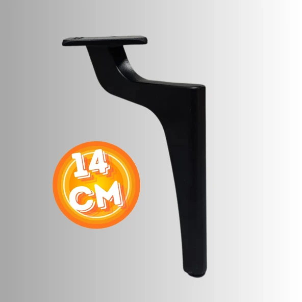 14 CM METAL ZİRVE AYAK KOLTUK AYAĞI MOBİLYA AYAĞI ÜNİTE AYAĞI KONSOL AYAĞI PUF BERJER AYAĞI - Resim 3