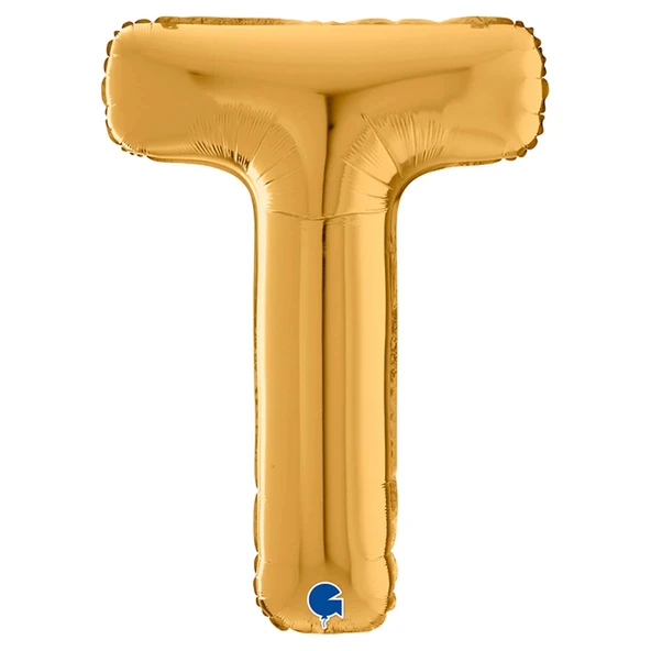 T Harf Supertrend Altın Folyo Balon 26" - 2