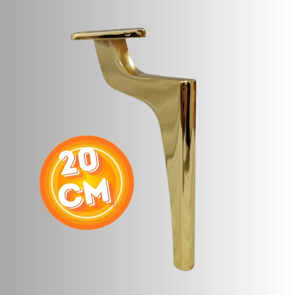20 CM METAL ZİRVE AYAK KOLTUK AYAĞI MOBİLYA AYAĞI ÜNİTE AYAĞI KONSOL AYAĞI PUF BERJER AYAĞI ürün görseli