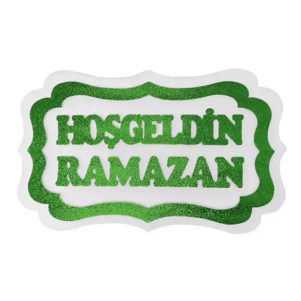 Hoşgeldin Ramazan Strafor Süs 30x47 cm - 4