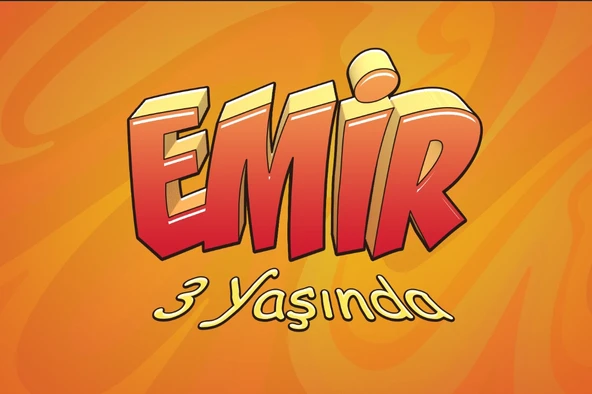 3d Yazılı Doğum Günü Afişi - 35x50 Cm ürün görseli