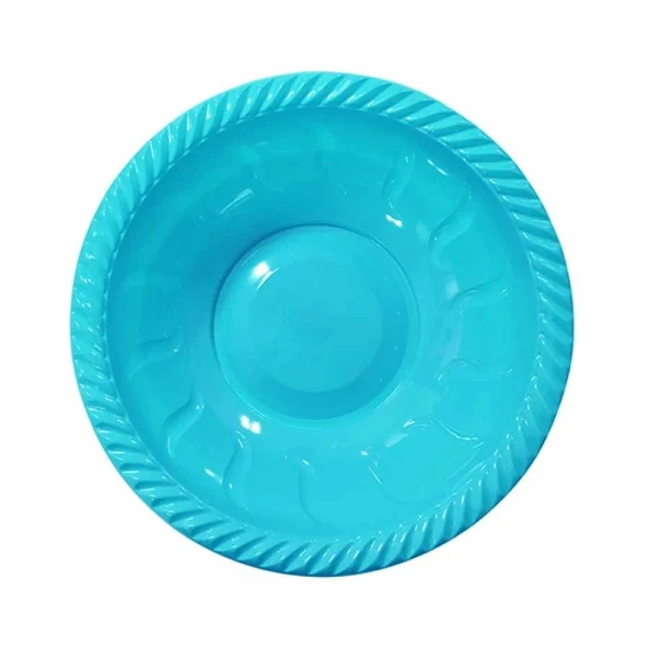 Turkuaz Plastik Yuvarlak Kase - 1