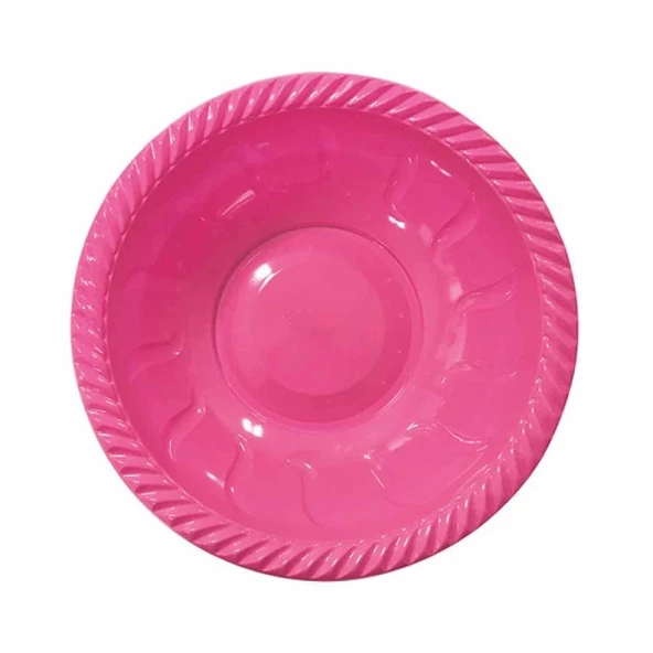 Fuşya Plastik Yuvarlak Kase - 1
