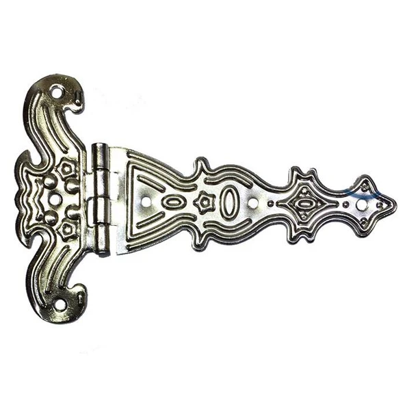 Dekoratif, Sac Tek Kuyruklu Menteşe - 69x102 mm, Büyük, Nikel, 1 Adet ürün görseli