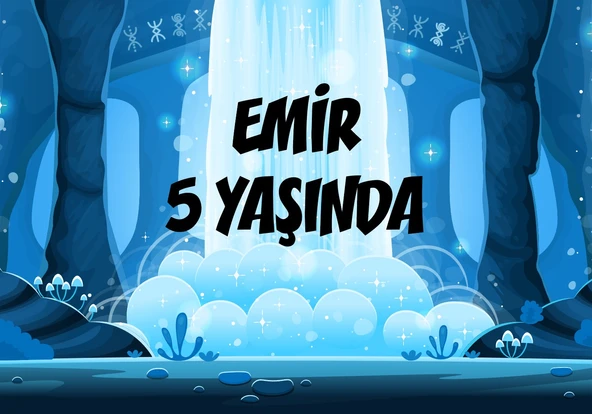 Orman Temalı Doğum Günü Afişi - 100x150 Cm ürün görseli