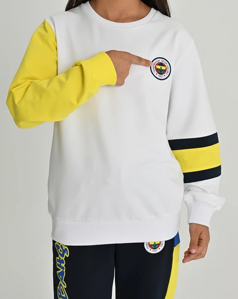Fenerbahçe S.K. 25/26 Tribün 6 Renk Logolu Çocuk Sweatshirt - Resim 3