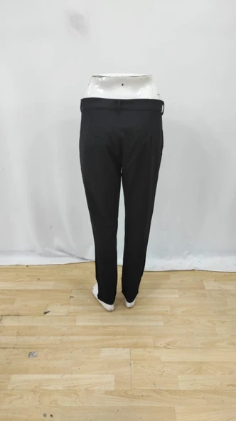 Lucky Life Erkek Belden Düğmeli Cepli Dokuma Pantolon - Resim 5