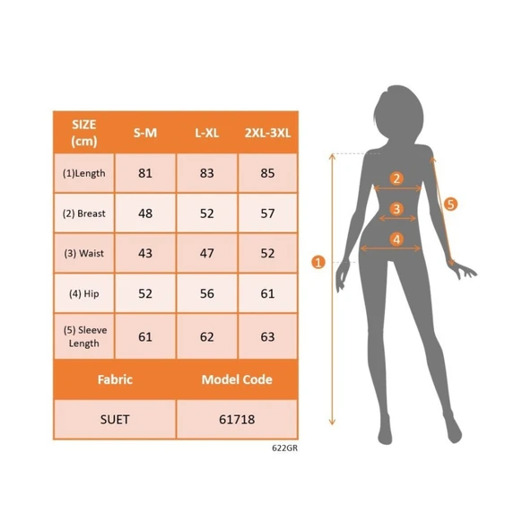 Lucky Life Kadın Uzun Kollu Boyundan Düğmeli Fermuarlı Beli Kuşaklı Süet Ceket - 6
